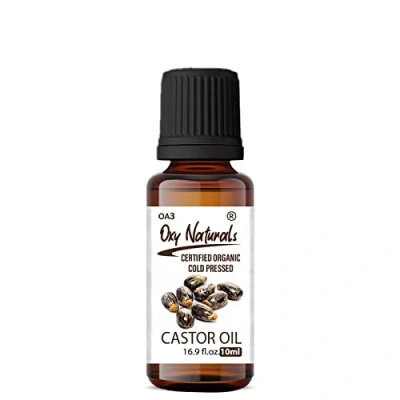Image of Oxy Natural Pure and Castor Oil for Hair, Skin, Nails, Eyelashes Eyebrows Growth Serum