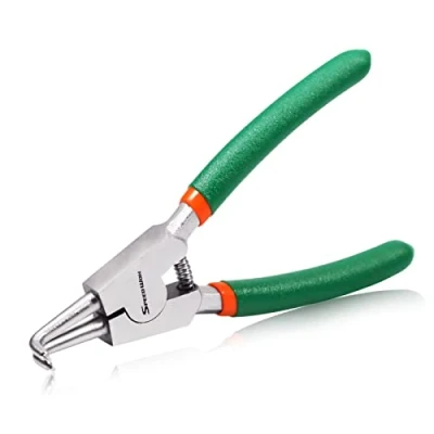 Image of SPEEDWOX Circlip Pliers 5 Inch, External Snap Ring Pliers, Tip Diameter 0.06 Precision Retaining Curved Jaws for Remover