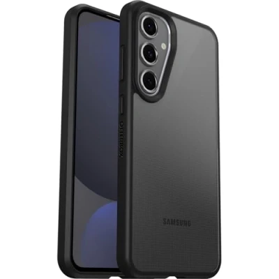 Image of OtterBox React Plastic Back Cover Black/Transparent Samsung Galaxy S24 FE
