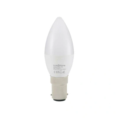 Image of Link2Home B15/40W Equivalent WiFi LED Lamp, Smart Light Bulb with RGB Multicolour Settings, Dimmable Compatible Alexa and Google Voice Control