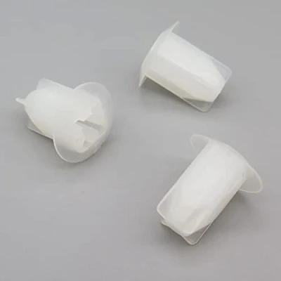 Image of VVO Fasteners White Plastic Front &amp; Rear Lamp Clips for Renault Clio, Scenic, Kadjar, (Pack of 10)