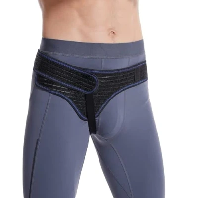 Image of Hernia Guard I Inguinal Belt For Men Left or Right Side Post Surgery Men’s Support Truss Inguinal, Groin Hernias Adjustable Waist Strap
