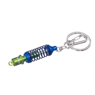 Image of Suspension Shock Absorber Keyring, Blue