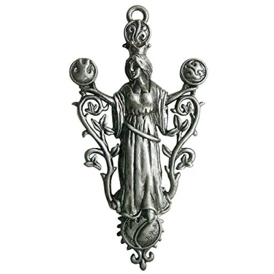 Image of Greenwood Elemental Gaia for Peace &amp; Tranquility Charm Collection by Briar Pendant Necklace in Presentation Pouch on Leather Thong