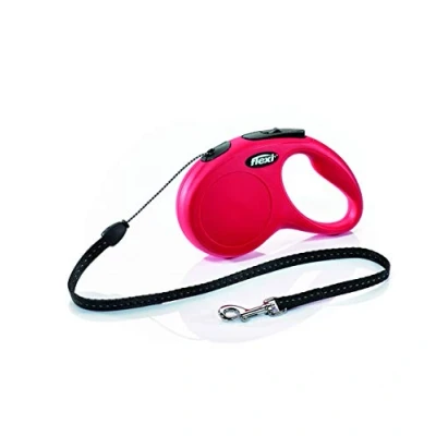 Image of Flexi New Classic Tape Red Small 5m Retractable Dog Leash/Lead for dogs up to 15kgs/33lbs