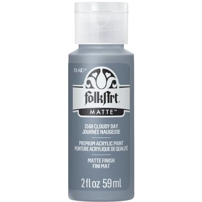 Image of delta creative FolkArt 2568 Acrylic Paint, Cloudy Day 2 oz