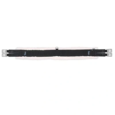 Image of FLEECE LINED GIRTH HORSE TACK SADDLE STRAP [BLACK] [38&quot;]