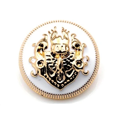 Image of Metal Buttons Gold Black Shank Coat Sweater DIY Double Lions Sewing Butons,Pack of (10)