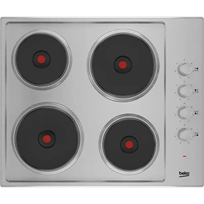 Image of Beko 60cm Sealed Plate Electric Hob Stainless Steel