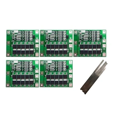 Image of TECNOIOT 5pcs 4S 40A 14.8V 16.8V 18650 Lithium Battery Protection Board BMS PCB + Nickel Strip