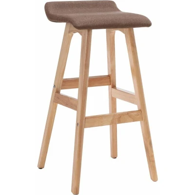 Image of vidaXL Bar Stool Taupe Fabric