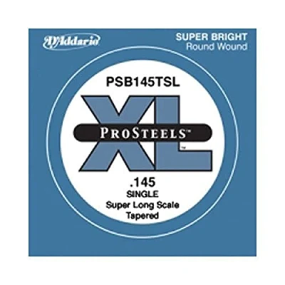Image of D&#039;Addario PSB145TSL ProSteels Bass Guitar Single String, Super Long Scale, .145, Tapered
