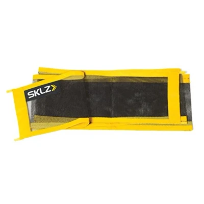 Image of SKLZ Pro Training Football Volley Net, Equipment, Quick Set Up, Yellow/Black, 20ft