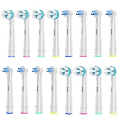 Image of 8 Count Interspace and Ortho Care Brush Heads Compatible with Oral B Electric Toothbrush.