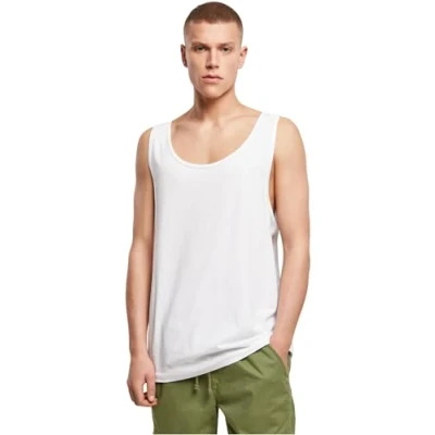 Image of Build Your Brand Jersey Big Tank White M