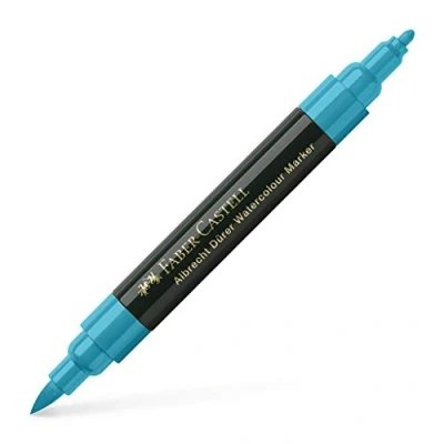 Image of Faber Castell Art &amp; Graphic Albrecht Dürer Watercolour Marker, Cobalt Turquoise, Single For Art, Craft, Drawing, Sketching, Home, School, University, Colouring