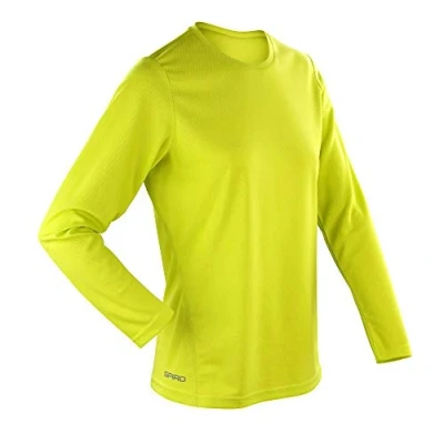 Image of Spiro Women&#039;s Quick Dry Performance Short Sleeve T Shirt Lime, Large