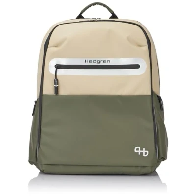 Image of Hedgren Stem Unisex Adult Backpack, Beige/Olive, One Size, Casual