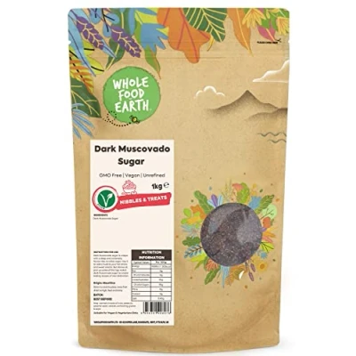 Image of Wholefood Earth Dark Muscovado Sugar 1 kg GMO Free Unrefined