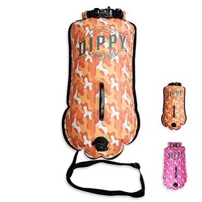 Image of DIPPY Tow Floats for Open Water Swimming 28L Float Buoy Wild Waterproof Swim Dry Bag Cold Accessories