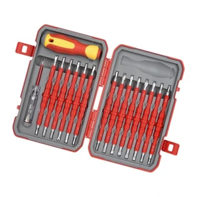 Image of Insulated Screwdriver Set 29 in 1 Electrician&#039;s Tool Kits with Tips Safe 1000V Electrical Repair for Household