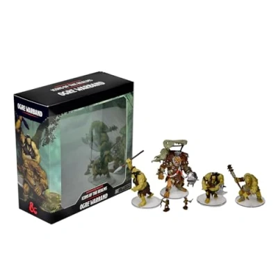Image of WizKids D&amp;D Icons of The Realms: Ogre Warband 4 Figure Pre Painted Miniature Set, Dungeons &amp; Dragons RPG Figures