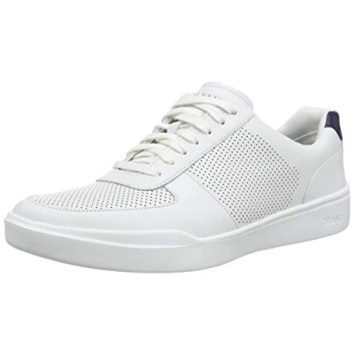 Image of Cole Haan Men&#039;s Crosscourt Modern Sneaker, White,9 UK Medium