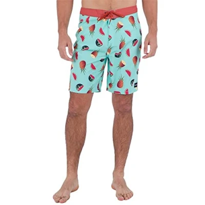 Image of Hurley babylegs Division Men&#039;s Weekender 20&#039; Swimsuit, Tropical Mist, 38