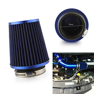 Image of Madlife Garage 3&quot;(76mm) Universal High Flow Cone Air Intake Filter Cleaner (Black Blue Red)