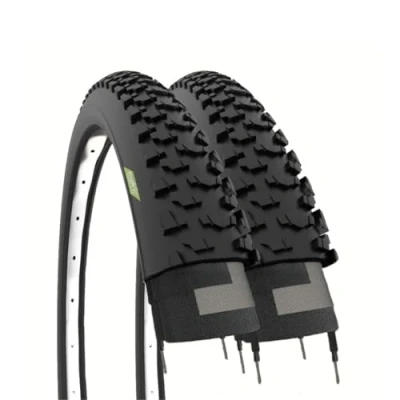 Image of Ecovelò 1.95 (50 507), 2 MTB Tyres 24 X Unisex Adult, Black, One Size