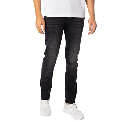 Image of JACK &amp; JONES Men&#039;s Glenn Slim Fit Jeans Cotton Stretch Denim Pants Black 34W / 34L