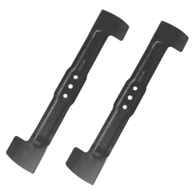 Image of SPARES2GO 43cm Metal Blade for Bosch Rotak 43Li Ergoflex Lawnmower (Pack of 2)