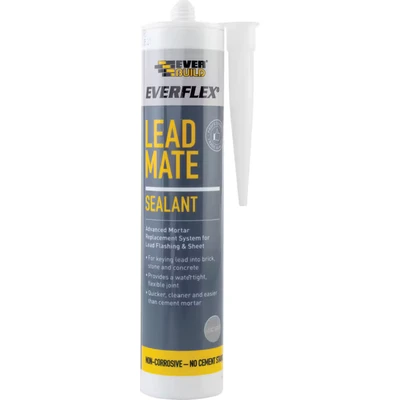 Image of 12 x Everbuild Lead Mate Sealant Flashing Seal Grey Waterproof