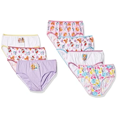 Image of Paw Patrol Girls&#039; Underwear Multipacks Briefs, Assorted, 2 3 Years (Pack of 7)