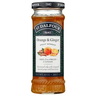 Image of St Dalfour Fruit Spread Deluxe 100 Percent Ginger And Orange Marmalade 10 Oz Case Of 6