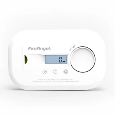 Image of FireAngel FA6812 Digital Carbon Monoxide Detector with LCD Screen, 10 Year CO Alarm Sensor, Portable for Home, Travel, Caravan