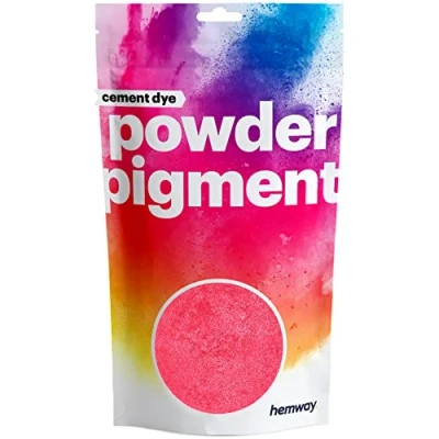 Image of Hemway Cement Dye Powder Pigment Concrete Color Render Mortar Pointing Powdered Brick Toner Plaster Metallic Red 50g / 1.75oz