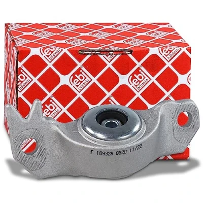 Image of 039112226, 0424700, 0436426, 0436435, 0436784 Top strut mount FEBI BILSTEIN 109328 Rear Axle Left without ball bearing Elastomer