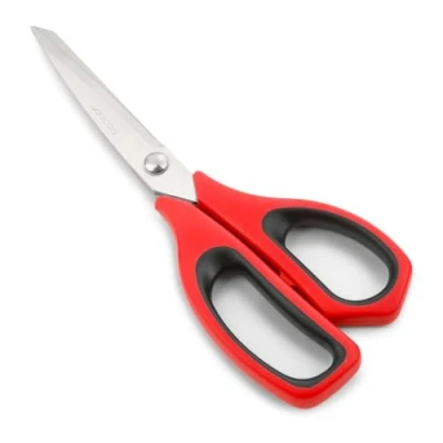 Image of Arcos Kitchen Scissors 9 Inch Stainless Steel, for Meat use, Polypropylene Handle and 240 mm Blade, Series Prochef, Color Black red