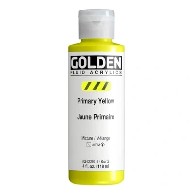 Image of Golden Acrylic : 119ml (4oz) bottle FLUID PRIMARY YELLOW