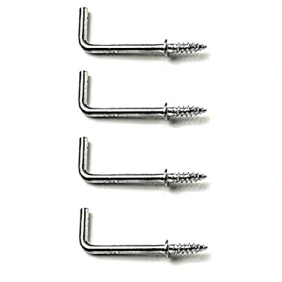 Image of Merriway BH04455 (10 Pcs) Chrome Plated Square Shouldered Dresser Hooks, 38 mm (1.1/2 Inch) Pack of 10 Pieces