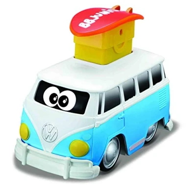 Image of Bburago B16 85110 BB Junior VW Volkswagen Press &amp; GO Preschool Toy Car Vehicle, Multiple Colours