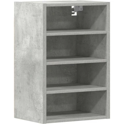 Image of vidaXL Hanging Cabinet Concrete Grey 40x29.5x60 cm/Engineered Wood Kitchen Wall Storage Solution