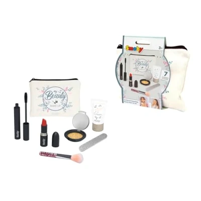 Image of Smoby 320150WEB Beauty Make Up Cosmetic Bag, Beige