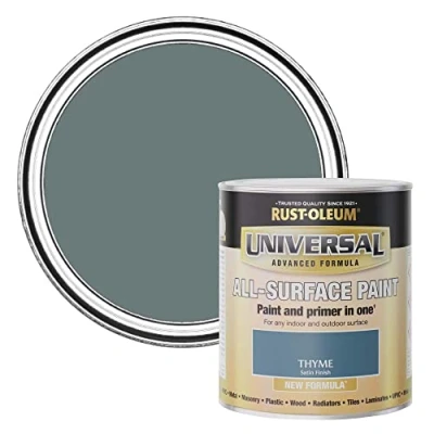 Image of Rust Oleum Universal Paint Satin Thyme 750ml