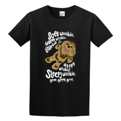 Image of aishurou Man SOft Wookie Warm Little Ball of Fur T shirt Black S