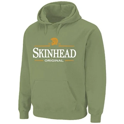 Image of Tribal T Shirts Mens Skinhead Original Logo Northern Soul Hoody (Medium, Khaki)