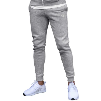 Image of Ze ENZO EZJG579 Mens Slim Joggers Fleece Cuffed Jogging Bottoms Track Sweatpants Trousers Grey L
