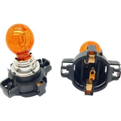 Image of MSA 2 x PY24W Amber Indicator Bulbs Replacement 12v 24w Turn Signal