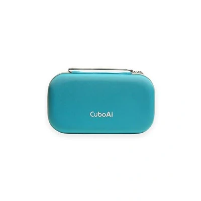 Image of CuboAi Travel Case Protective Hard Shell Carry for Smart Baby Monitor, Mobile Stand and Accessories Tranquil Blue